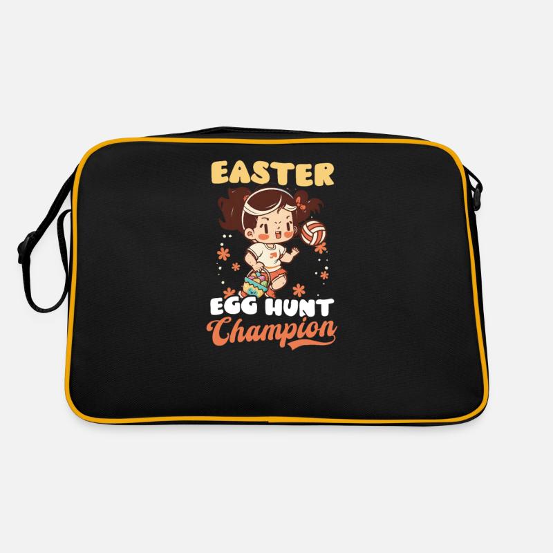 Volleyball Easter Egg Hunt Champion Retro Bag