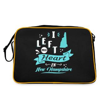 New Hampshire Souvenir Love - Retro Bag - black/gold - Back