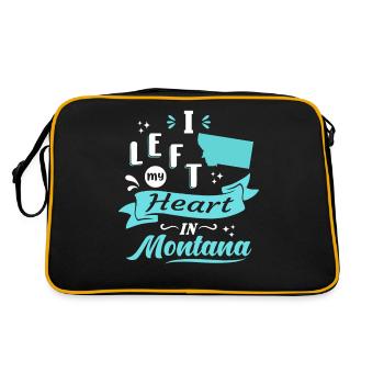 Montana Souvenir Liebe - Retro Tasche - Schwarz/Gold - Hinten