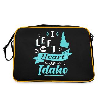 Idaho Souvenir Love - Retro Bag - black/gold - Back