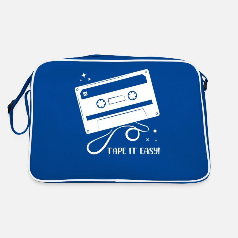 Tape It Easy Cassette Pun Retro Bag