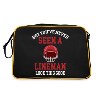 Bet you've never seen a linesman - Retro Bag - black/gold - Back