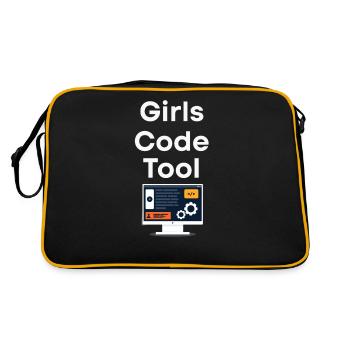 Girls program programmers too - Retro Bag - black/gold - Back