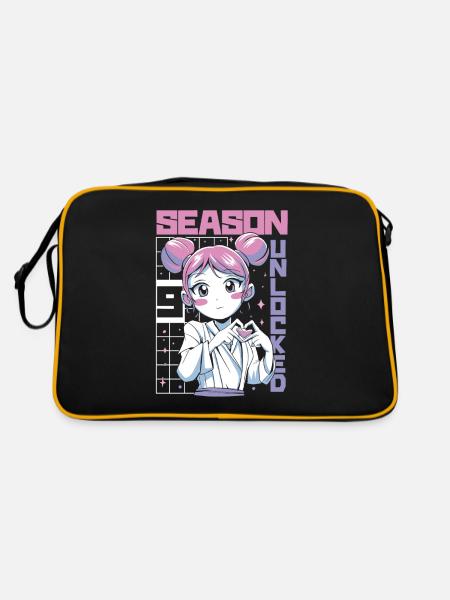 Anime Manga Anime Birthday Girl - Retro Bag - black/gold - Back