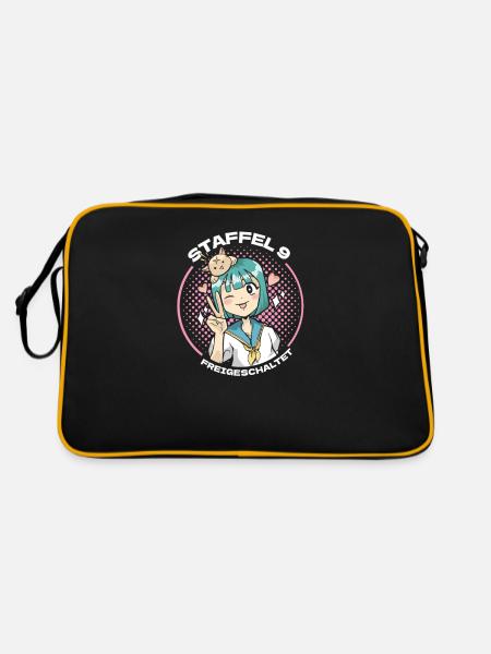 Anime Manga Anime Birthday Girl - Retro Bag - black/gold - Back