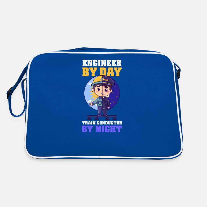 Model Railroad Engineer Day, Train Conductor Night Retro Bag