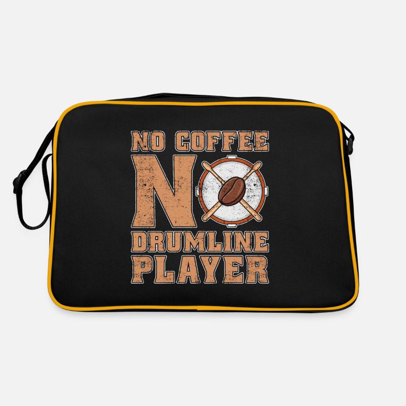 Drumline Player No Coffee No Drummer Coffee Lover Retro Bag