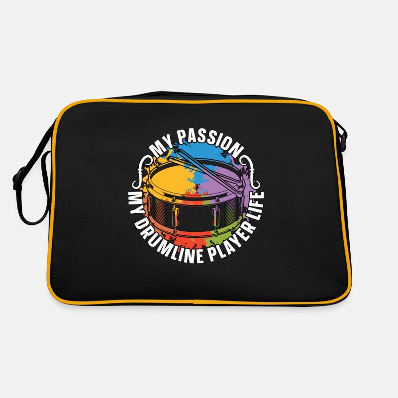 Drumline Player My Passion My Drumline Drummer Retro Bag
