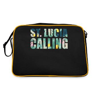 St Lucia Souvenir Vacation - Retro Bag - black/gold - Back