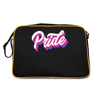 Proud Bisexual Gender Bisexuality - Retro Bag - black/gold - Back