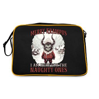 Krampus T Père Noël effrayant Kramperl Krampus - Sac Retro - noir/or - Dos