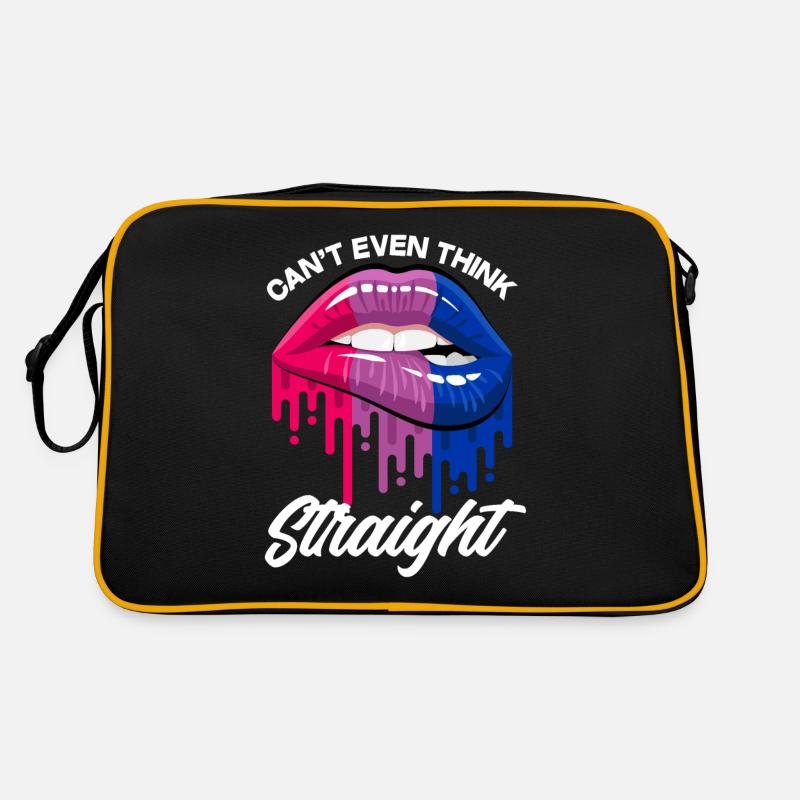 Proud Bisexual Lips Bisexuality Retro Bag