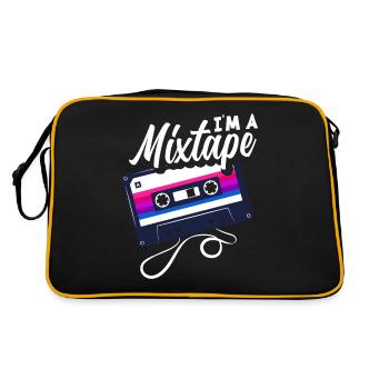Bisexual Mixtape - Retro Bag - black/gold - Back