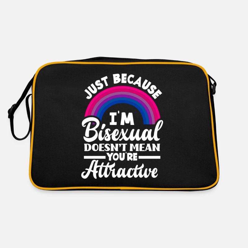 Bisexual Attractive Rainbow Retro Bag