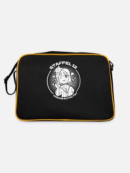 Anime Manga Anime Birthday Girl - Retro Bag - black/gold - Back