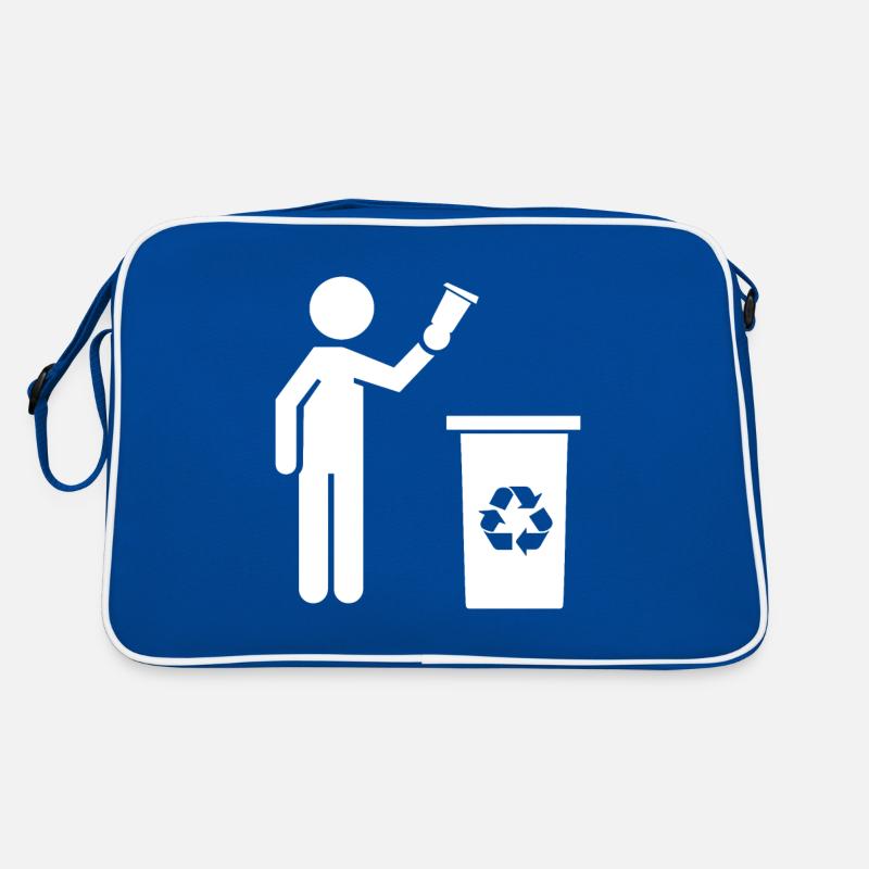 Anti Littering No Environment Recycle Retro Tasche