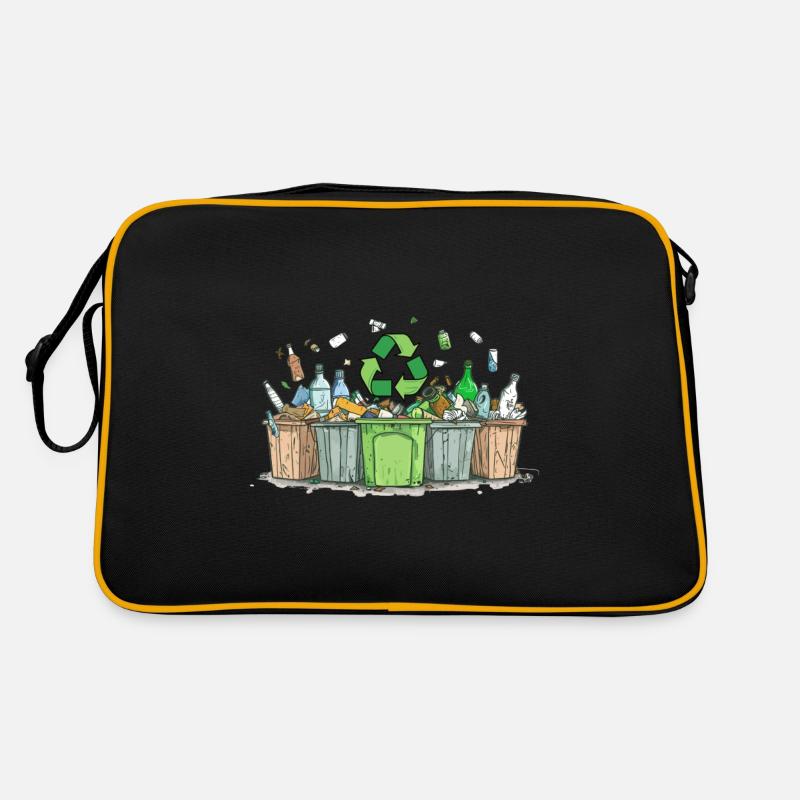 Anti Littering No Environment Recycle Retro Tasche