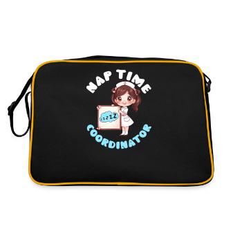Anesthesia Nurse Nap Time Coordinator - Retro Bag - black/gold - Back