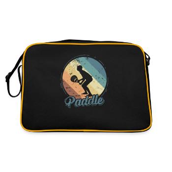 Joueur de padel Tennis - Sac Retro - noir/or - Dos
