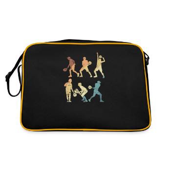 Divers joueurs de padel - Sac Retro - noir/or - Dos