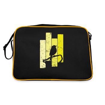 Canary in the shade - Retro Bag - black/gold - Back