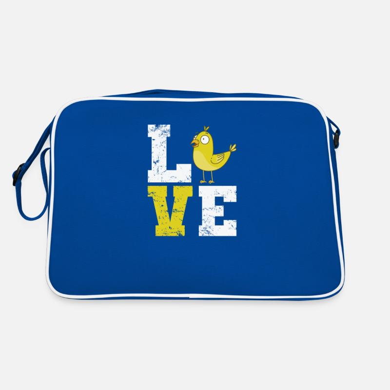 Love lettering with canary Retro Bag