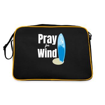 Pray for the Wind Fun Kitesurfing - Retro Bag - black/gold - Back