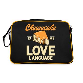 Cadeau de gâteau au fromage - Sac Retro - noir/or - Dos
