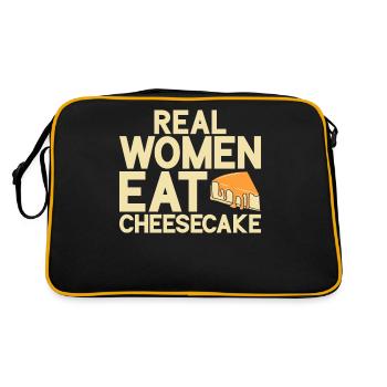 Cadeau de gâteau au fromage - Sac Retro - noir/or - Dos