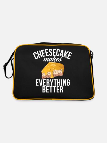 Cheesecake Gift - Retro Bag - black/gold - Back