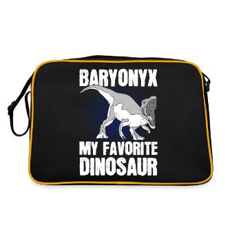Dinosaure préhistorique Dinosaure - Sac Retro - noir/or - Dos