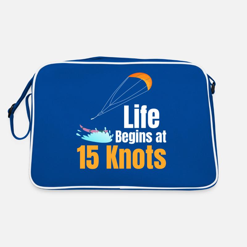 La vie commence à 15 noeuds Drôle Sac Retro