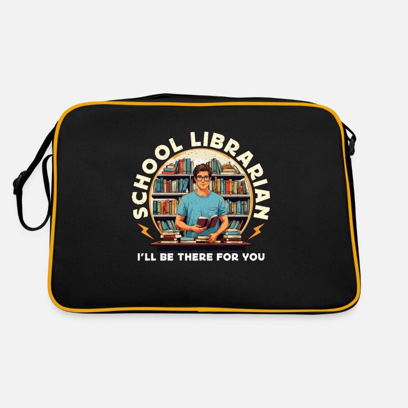 Librarian School Librarian I'll Be Reading Teacher Retro Tasche