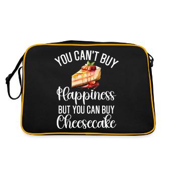 Cadeau de gâteau au fromage - Sac Retro - noir/or - Dos