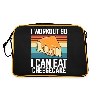 Cadeau de gâteau au fromage - Sac Retro - noir/or - Dos