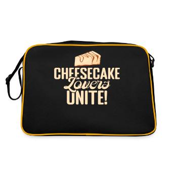 Cadeau de gâteau au fromage - Sac Retro - noir/or - Dos