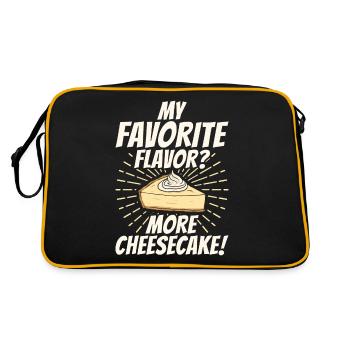 Cadeau de gâteau au fromage - Sac Retro - noir/or - Dos