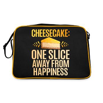 Cadeau de gâteau au fromage - Sac Retro - noir/or - Dos