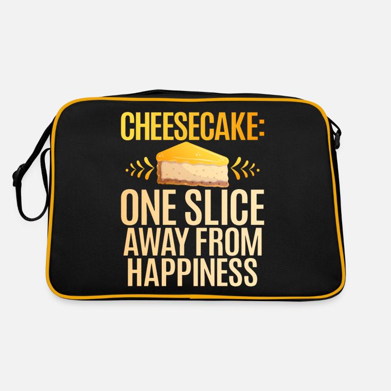 Cheesecake Gift - Retro Tasche - Schwarz/Gold