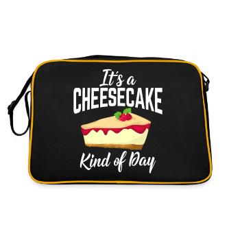 Cadeau de gâteau au fromage - Sac Retro - noir/or - Dos