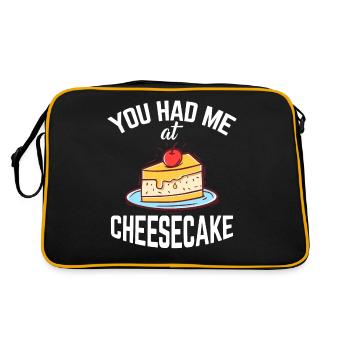 Cadeau de gâteau au fromage - Sac Retro - noir/or - Dos