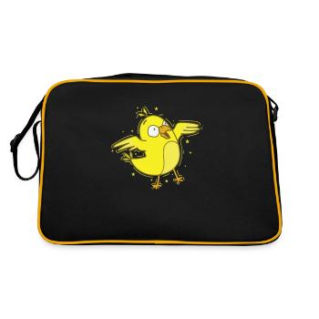Canary dancing - Retro Bag - black/gold - Back
