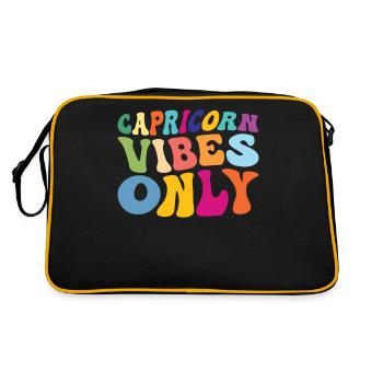 Capricorne Vibes seulement Unique Style coloré - Sac Retro - noir/or - Dos