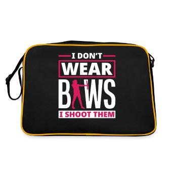 Tir à l’arc Femmes Filles - Sac Retro - noir/or - Dos