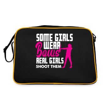 Tir à l'arc fille - Sac Retro - noir/or - Dos