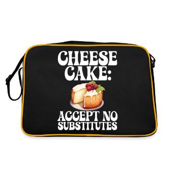 Cadeau de gâteau au fromage - Sac Retro - noir/or - Dos