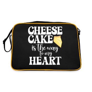 Cadeau de gâteau au fromage - Sac Retro - noir/or - Dos