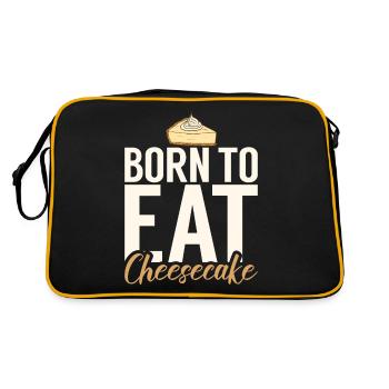 Cadeau de gâteau au fromage - Sac Retro - noir/or - Dos
