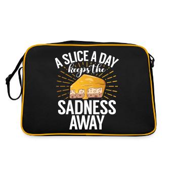Cadeau de gâteau au fromage - Sac Retro - noir/or - Dos