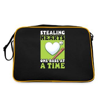 L’entraîneur de baseball vole les cœurs à l’heure - Sac Retro - noir/or - Dos